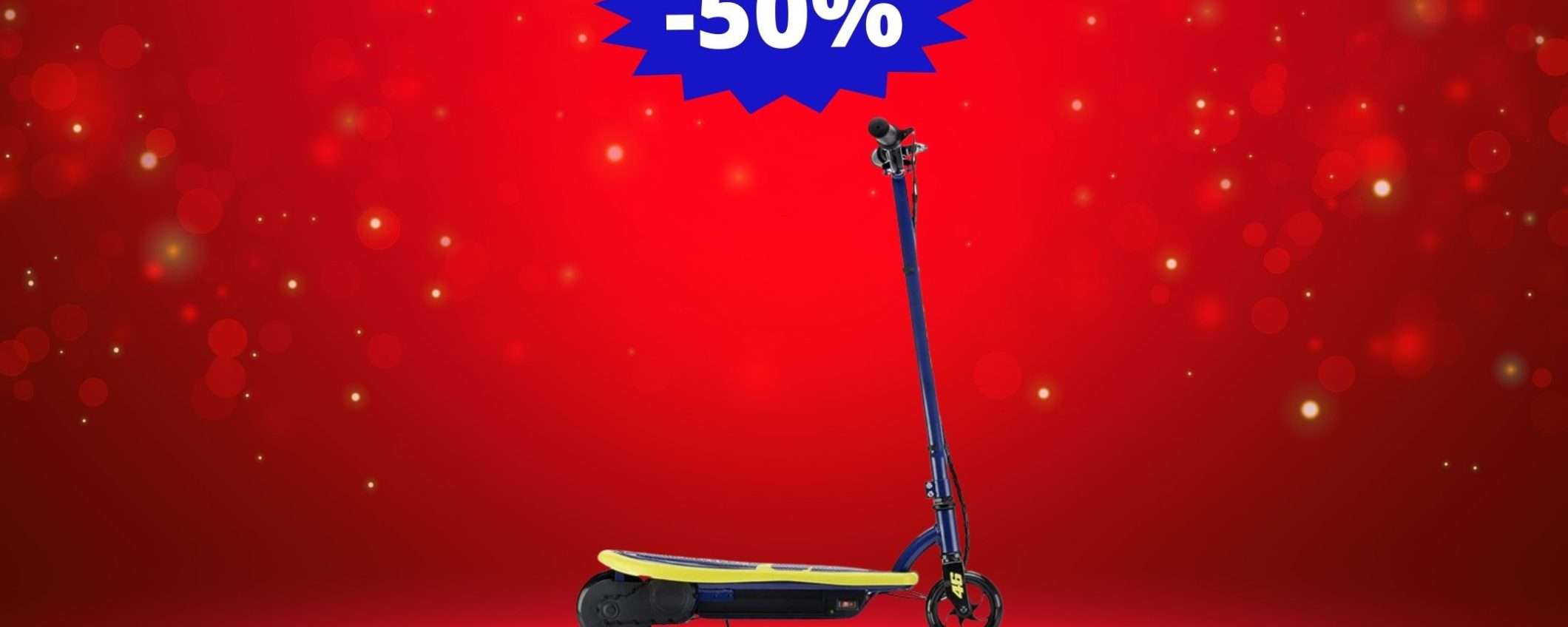 Monopattino elettrico VR46: sconto FOLLE del 50% su Amazon