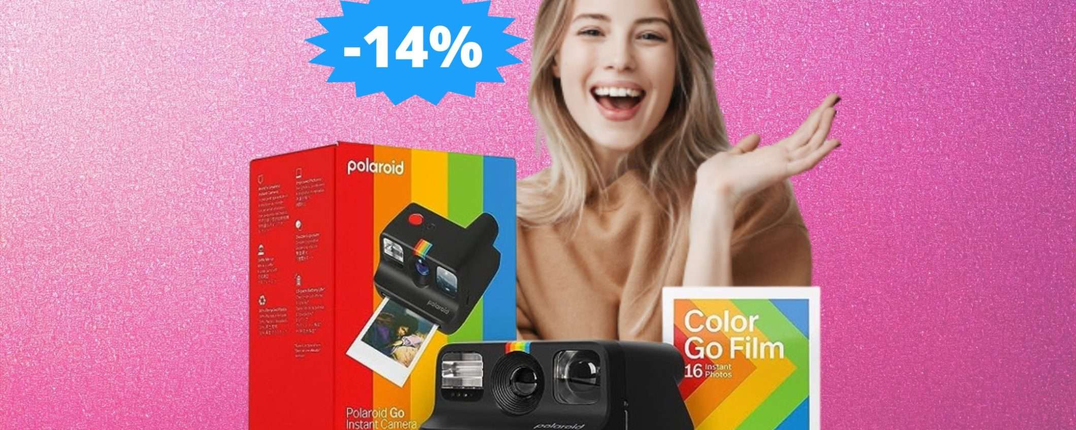 Polaroid Go: l'OCCASIONE che stavi cercando per Natale (-14%)