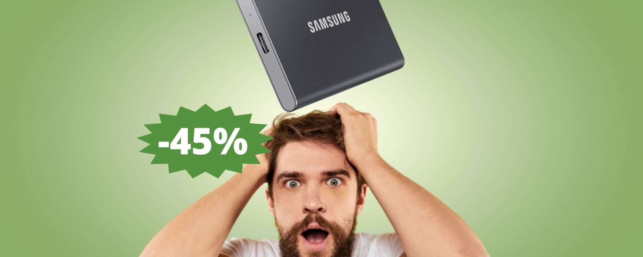 SSD Samsung T7: un AFFARE da non perdere a questo prezzo (-45%)