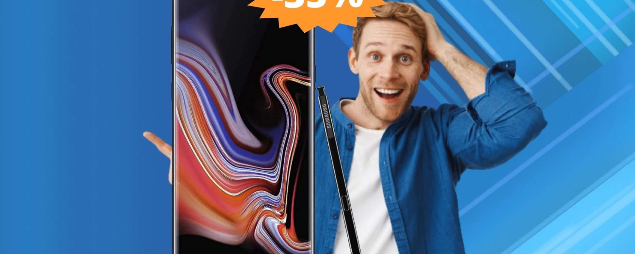 Samsung Galaxy Note 9: RICONDIZIONATO su Amazon (-35%)