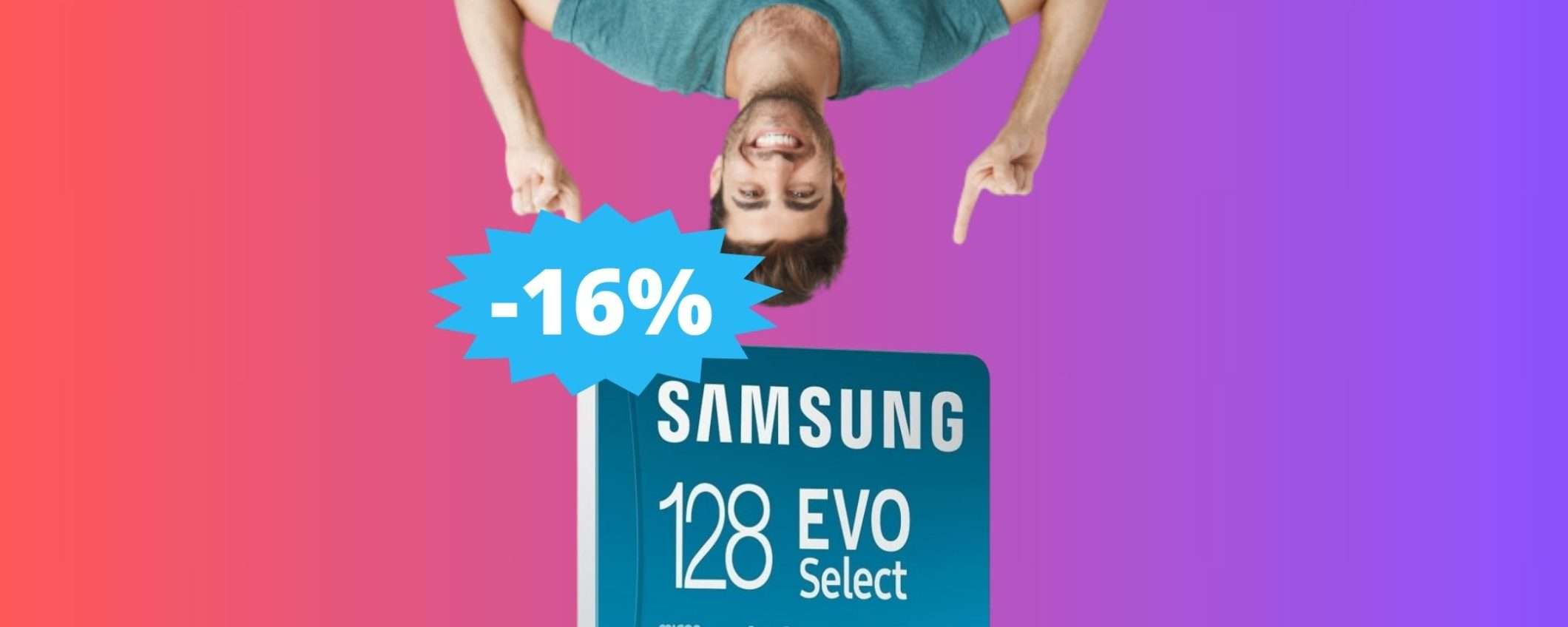 Samsung Memorie microSD: SCONTO imperdibile su Amazon