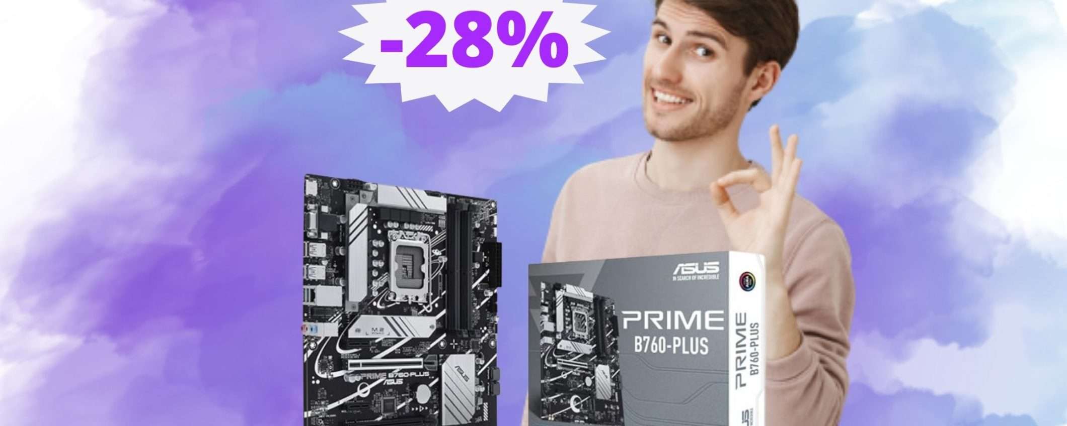 Scheda madre ASUS Prime: MEGA sconto del 28% su Amazon