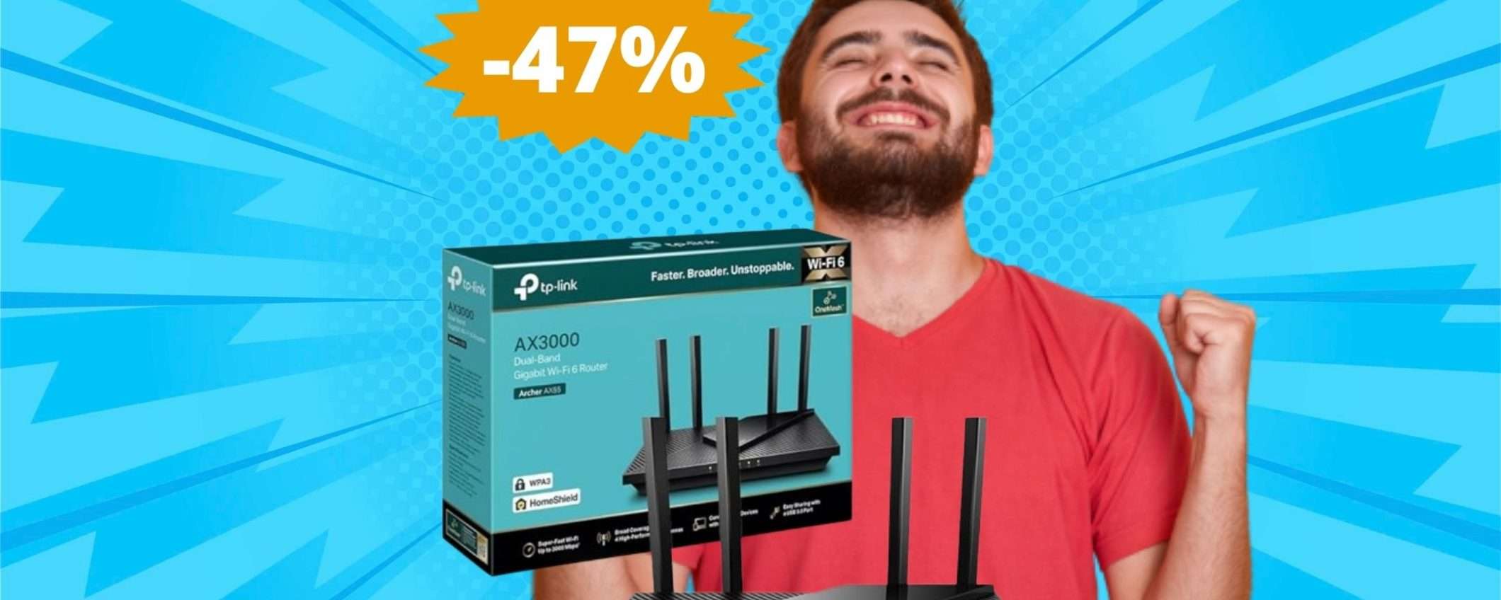 TP-Link Archer AX55: un'AFFARE da non perdere (-47%)