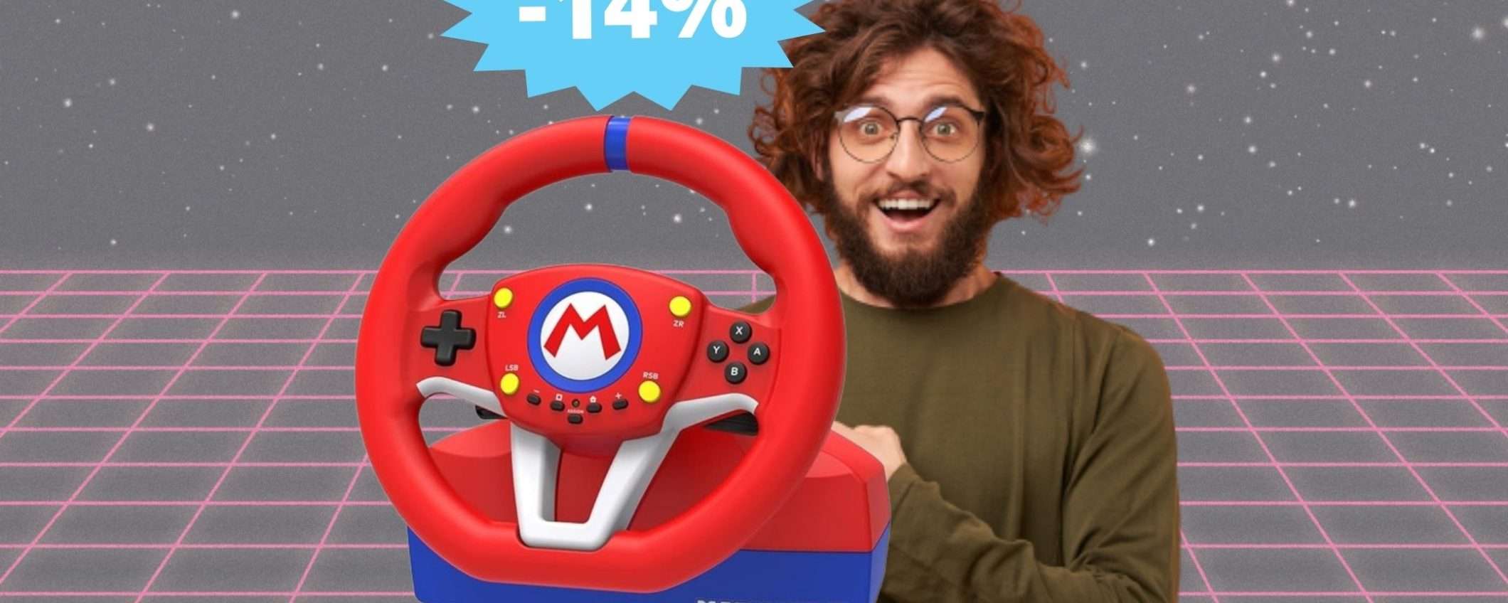 Volante da corsa Mario Kart Racing: OFFERTA di fine anno su Amazon