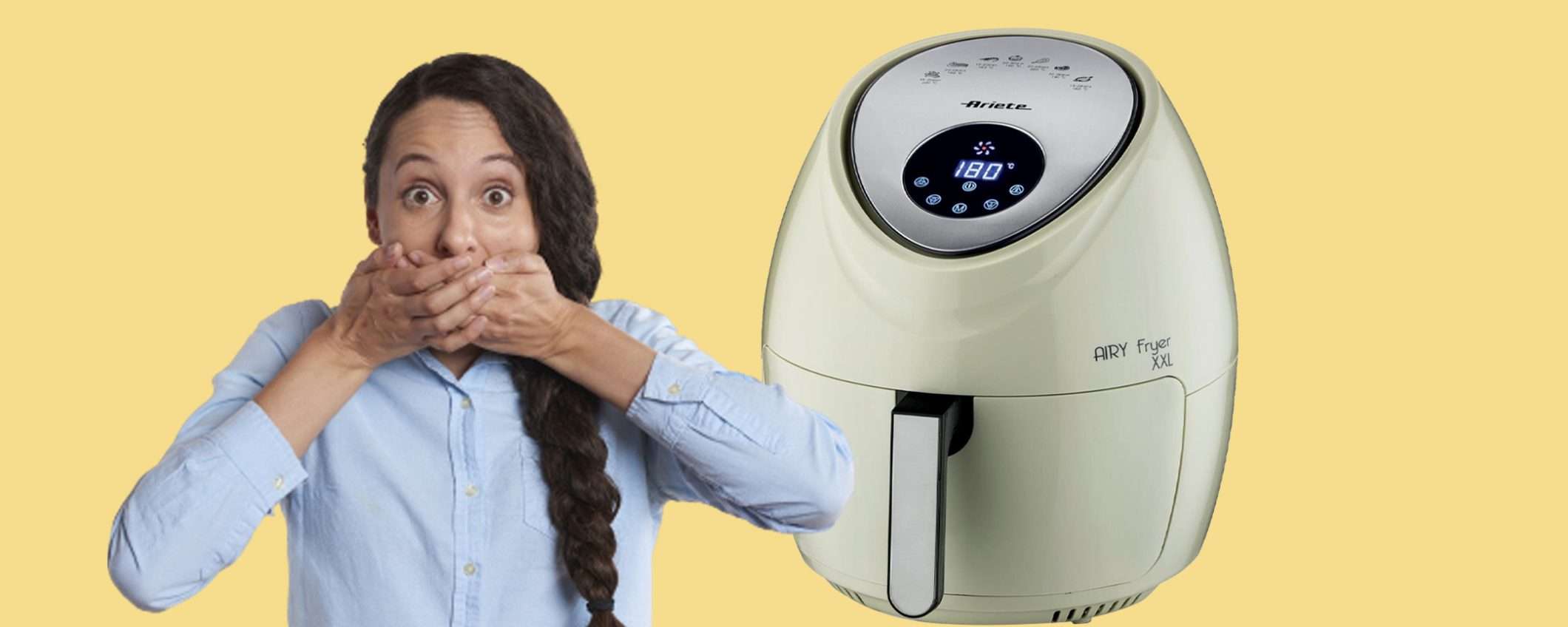 Friggitrice ad aria Airy Fryer XXL di Ariete in offerta WOW (75€)