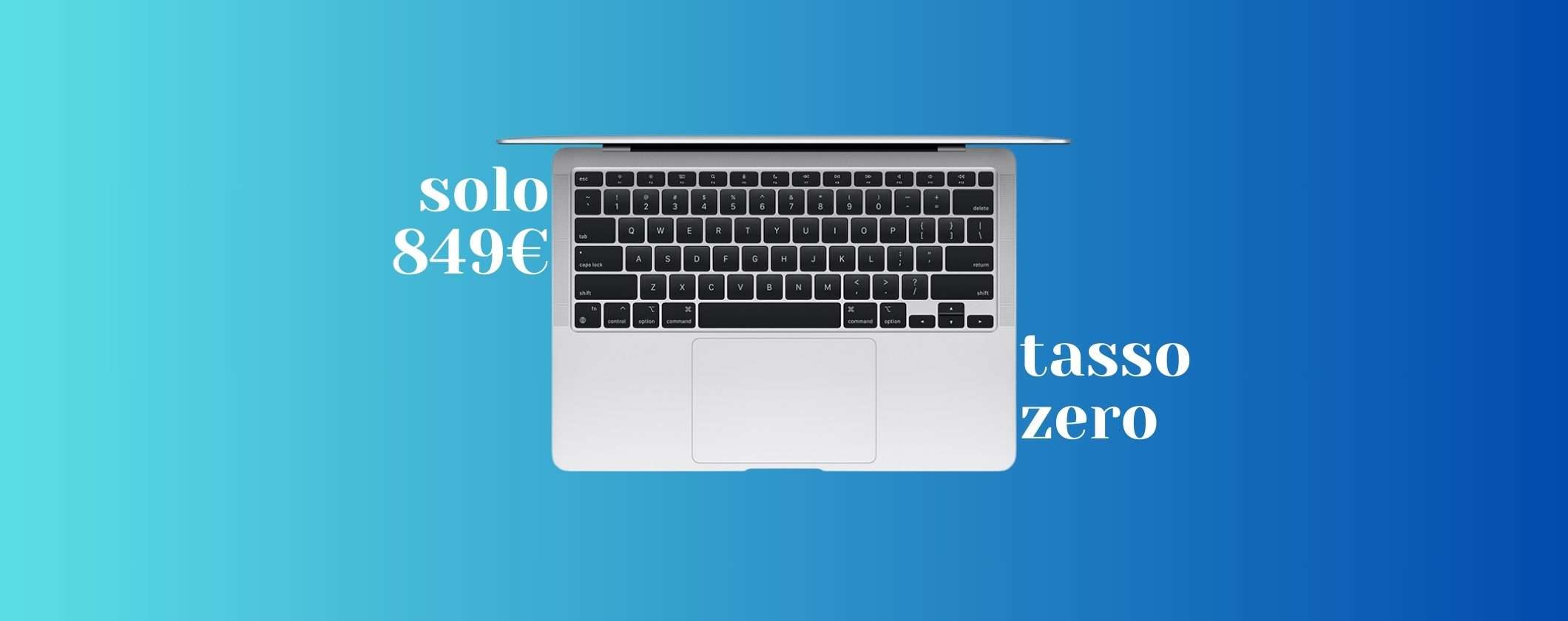 MacBook Air a soli 849€ su Unieuro, anche Tasso Zero