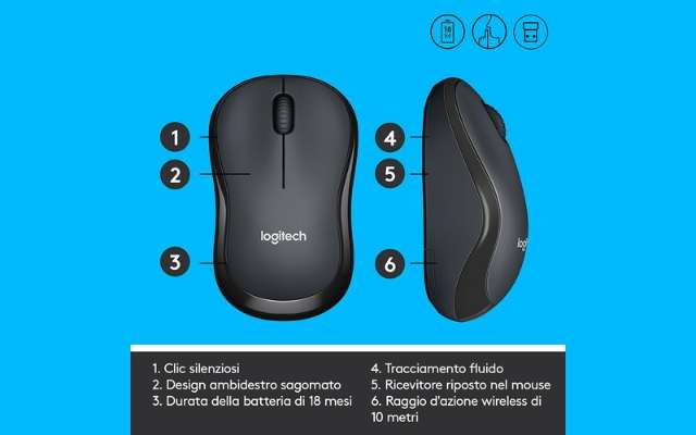 Mouse wireless infallibile, ergonomico e silenzioso: tuo con 12€