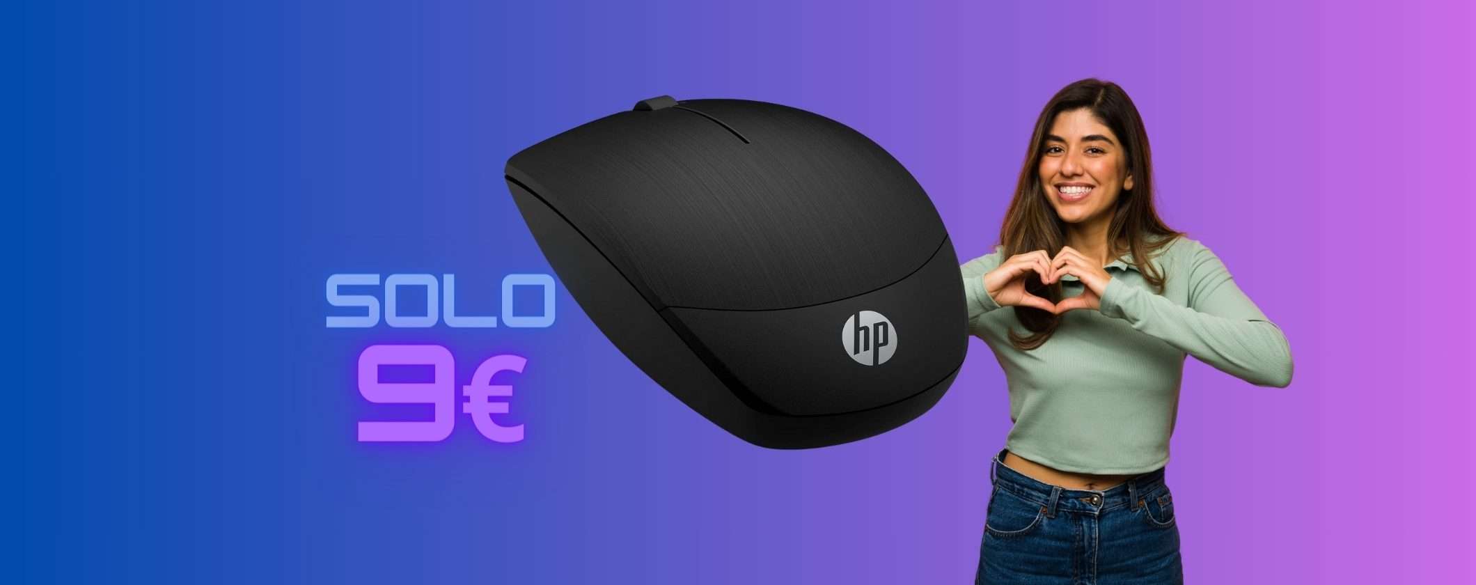 Mouse Wireless HP: design e UNICO a soli 9€ su Amazon