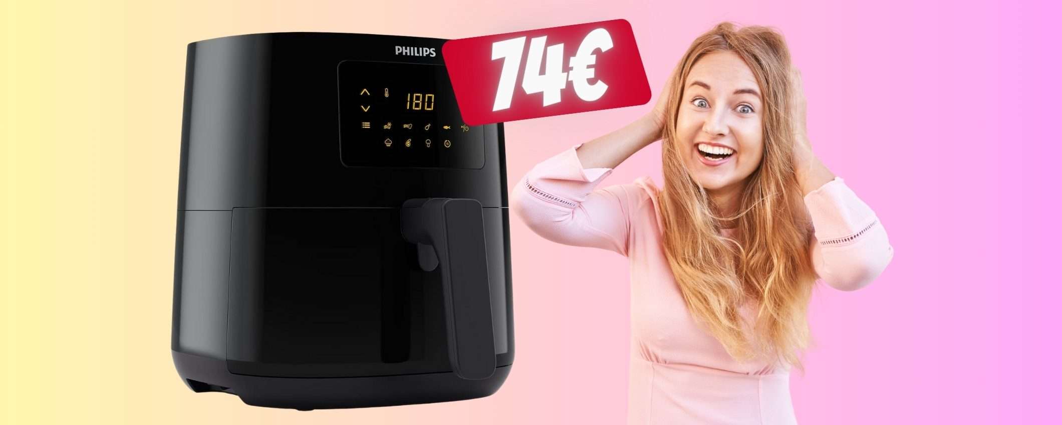 OFFERTA FOLLE su Amazon per la friggitrice ad aria Philips (74€)