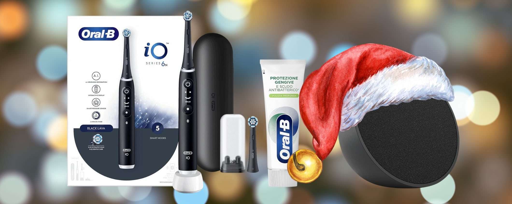 Oral-B iO6: spazzolino con intelligenza artificiale SCONTATISSIMO con OMAGGIO