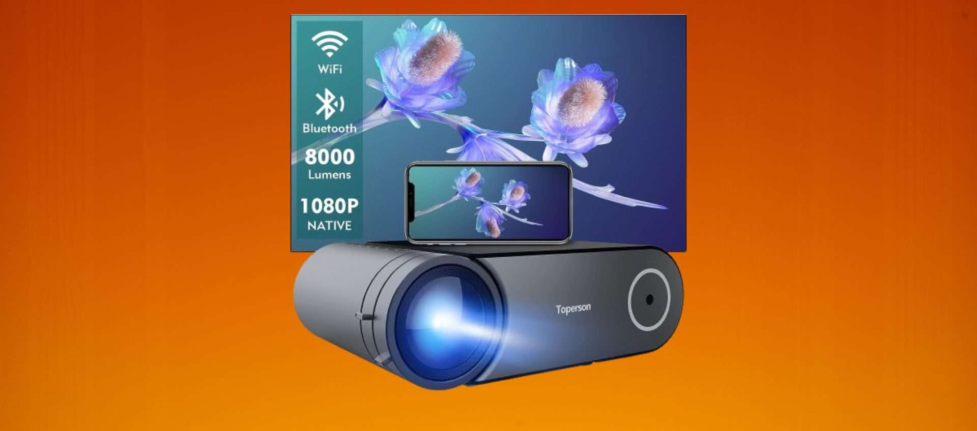 Proiettore 1080p in offerta a meno di 100€: l'home theater definitivo ad un prezzo stracciato