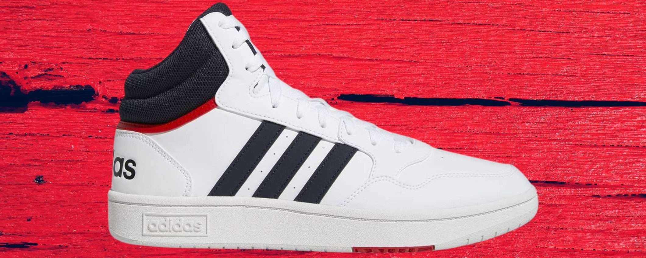 Scarpe Adidas Hoops 3.0 Mid a 47€: SPETTACOLARI e scontatissime