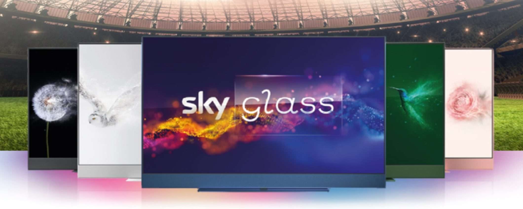 Sky TV e Netflix + Sky Calcio con Sky Glass incluso a soli 31,80€ al mese