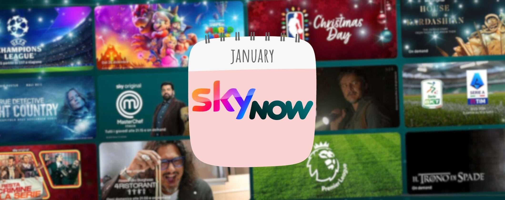 Sky e NOW TV: le novità di gennaio 2024 in esclusiva