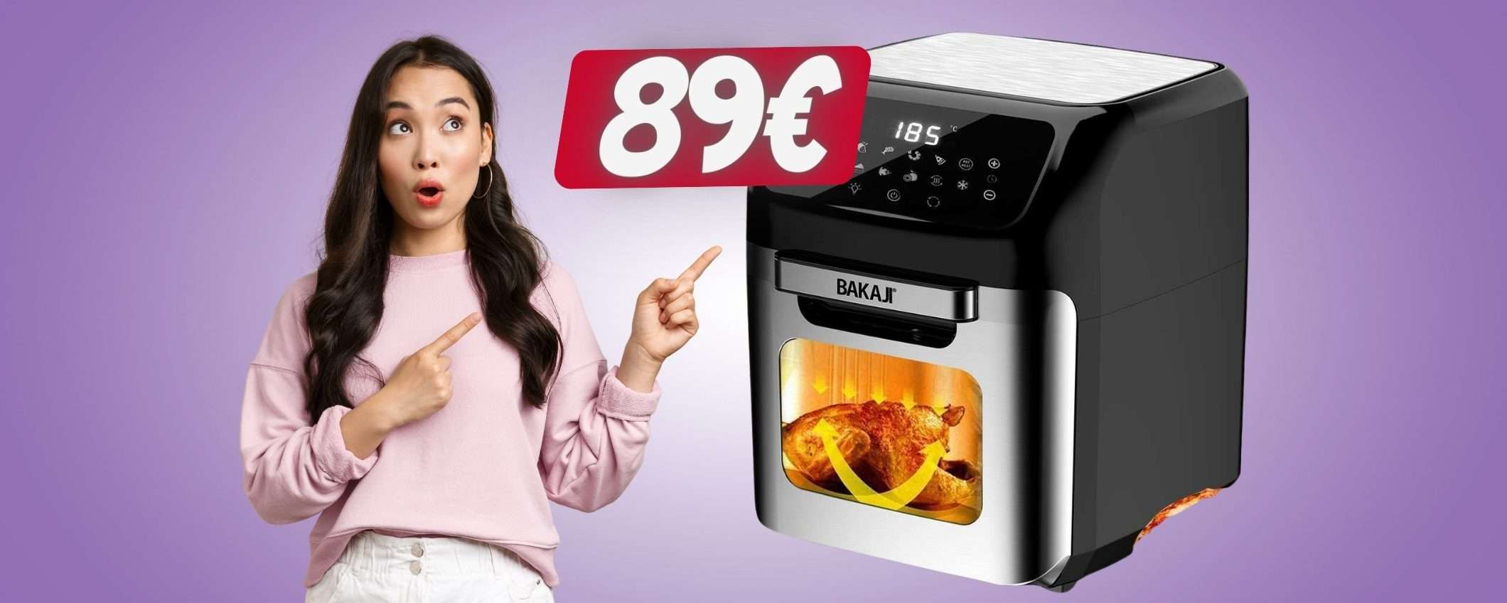 SOLO 89€ per questo forno e friggitrice ad aria da 12 litri (eBay)