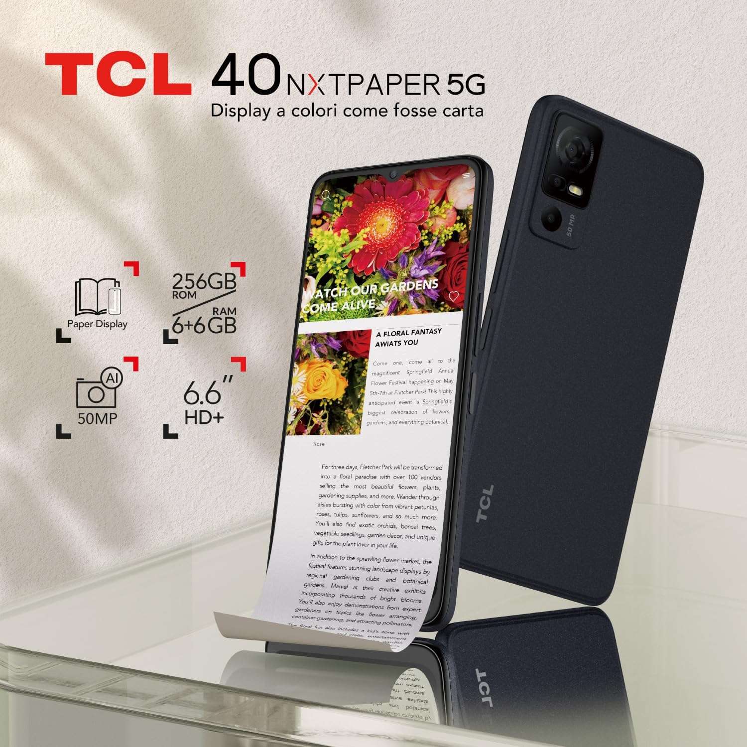 tcl-40-nxtpaper-5g-256gb-sconto-50e-amazon-display