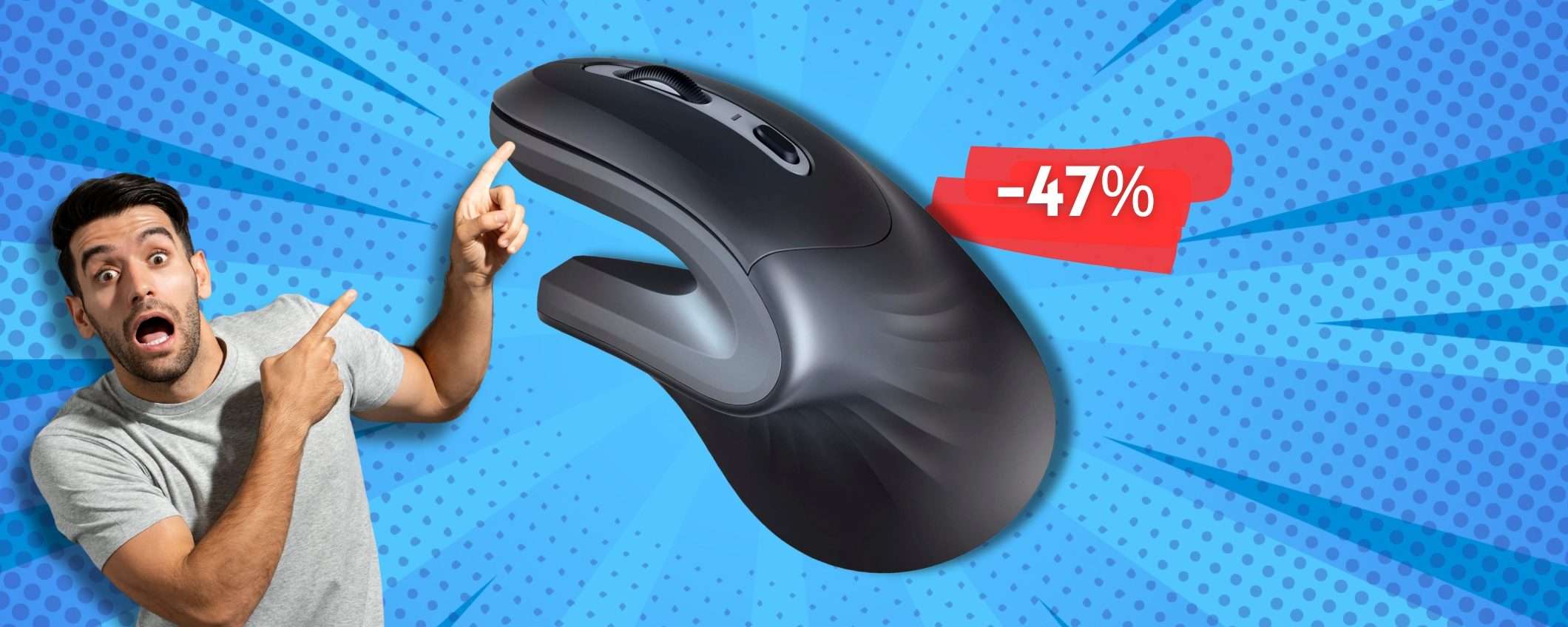 Trust Verro è il mouse per la TUA mano: ergonomico, wireless e SCONTATO