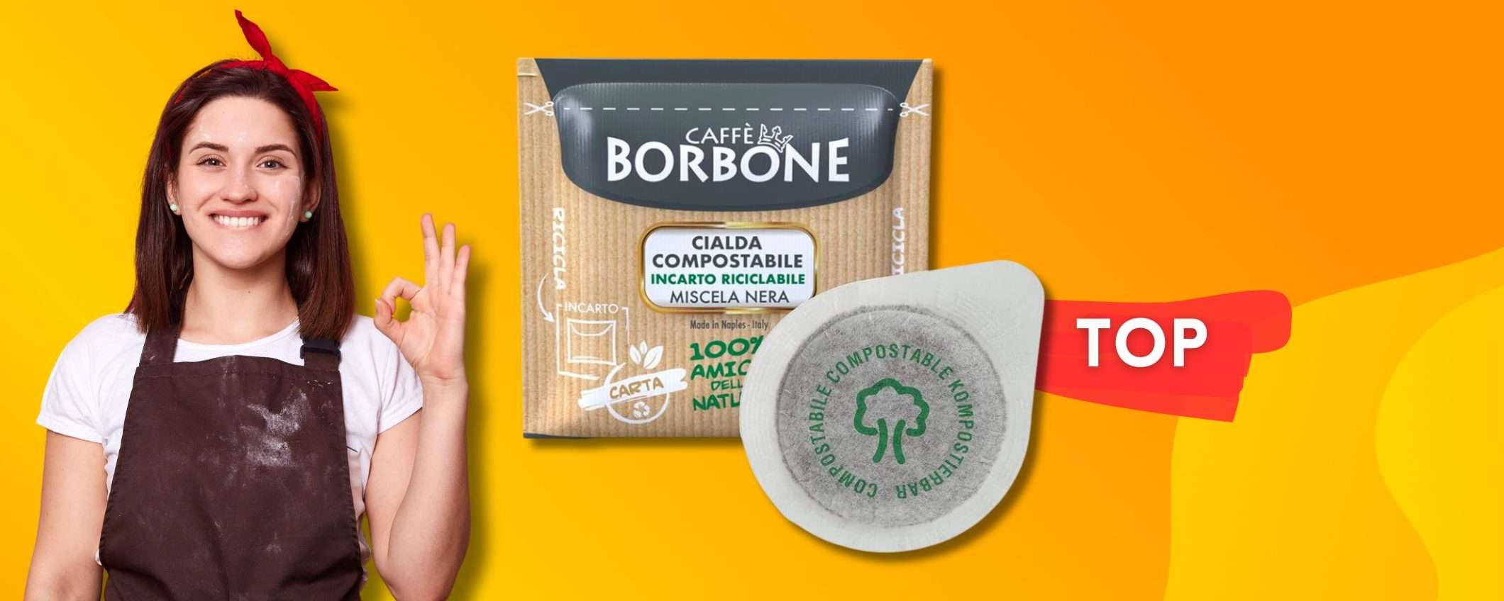 Caffè Borbone miscela NERA: 150 cialde ESE a soli 0,15€ ciascuna