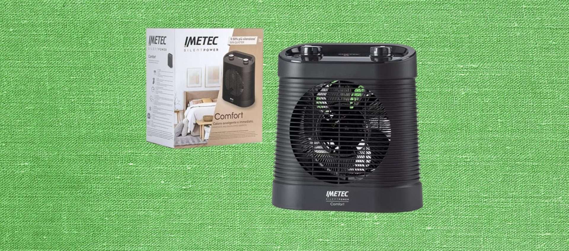 Termoventilatore in offerta su Amazon: potente ed economico, addio freddo