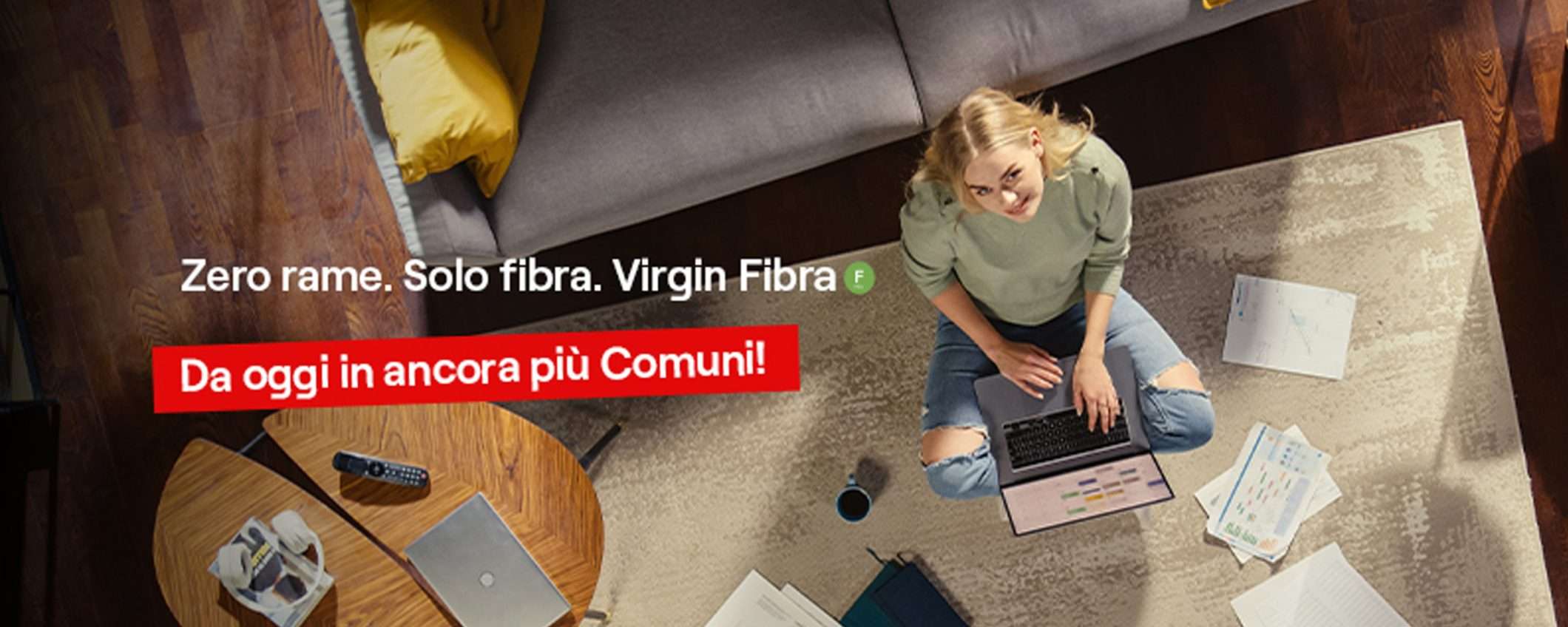 Virgin Fibra, nuova promo: fibra FTTH da 26,49 euro al mese PER SEMPRE