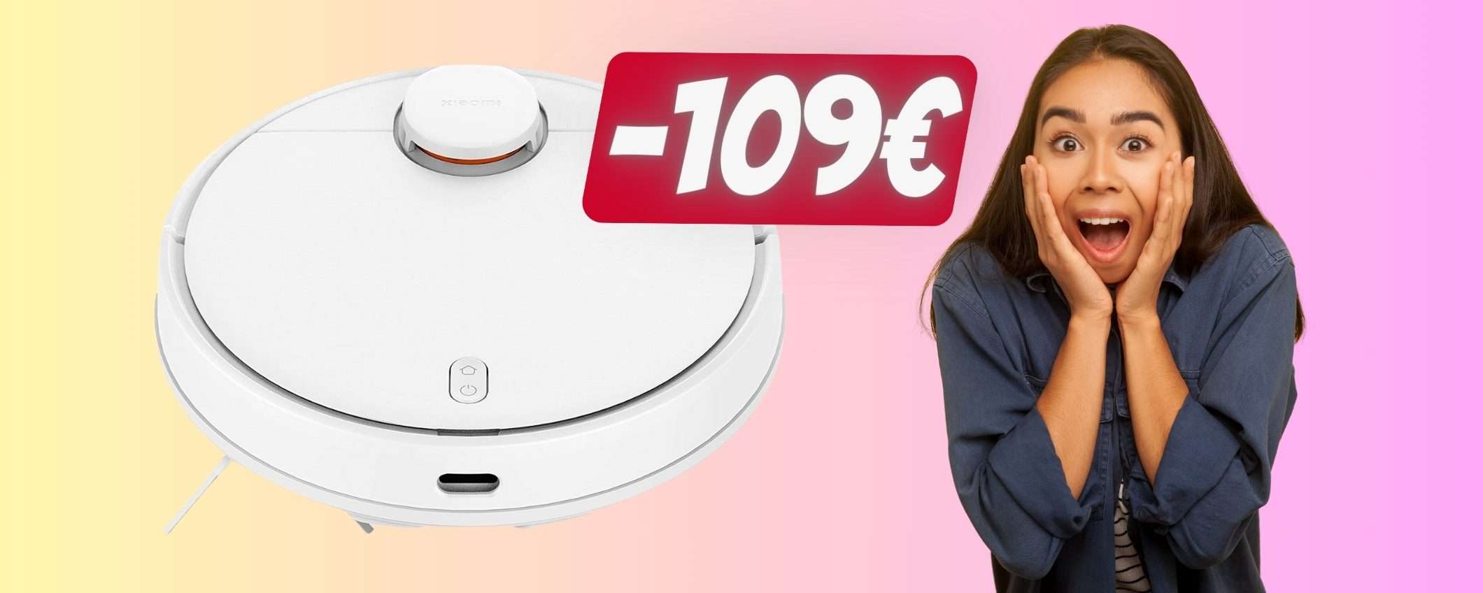 Xiaomi Robot Vacuum S10: robot che aspira e lava in SCONTO di 109€