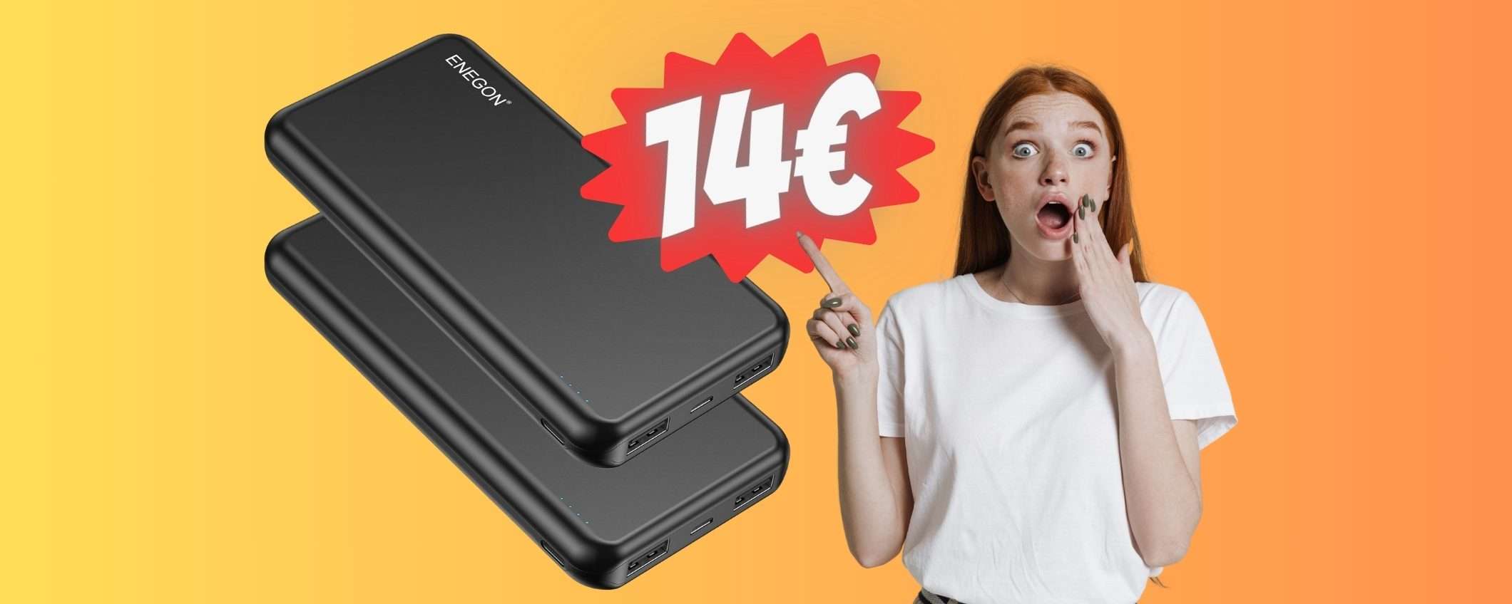 2 Power Bank da 10000 mAh al PREZZO di UNO solo su Amazon