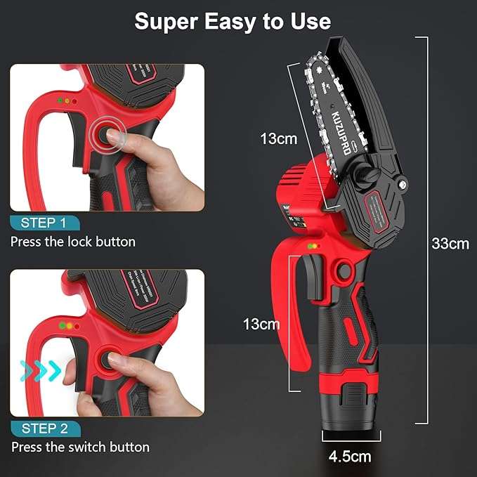 Mini motosega a batteria SPETTACOLARE al 50% su