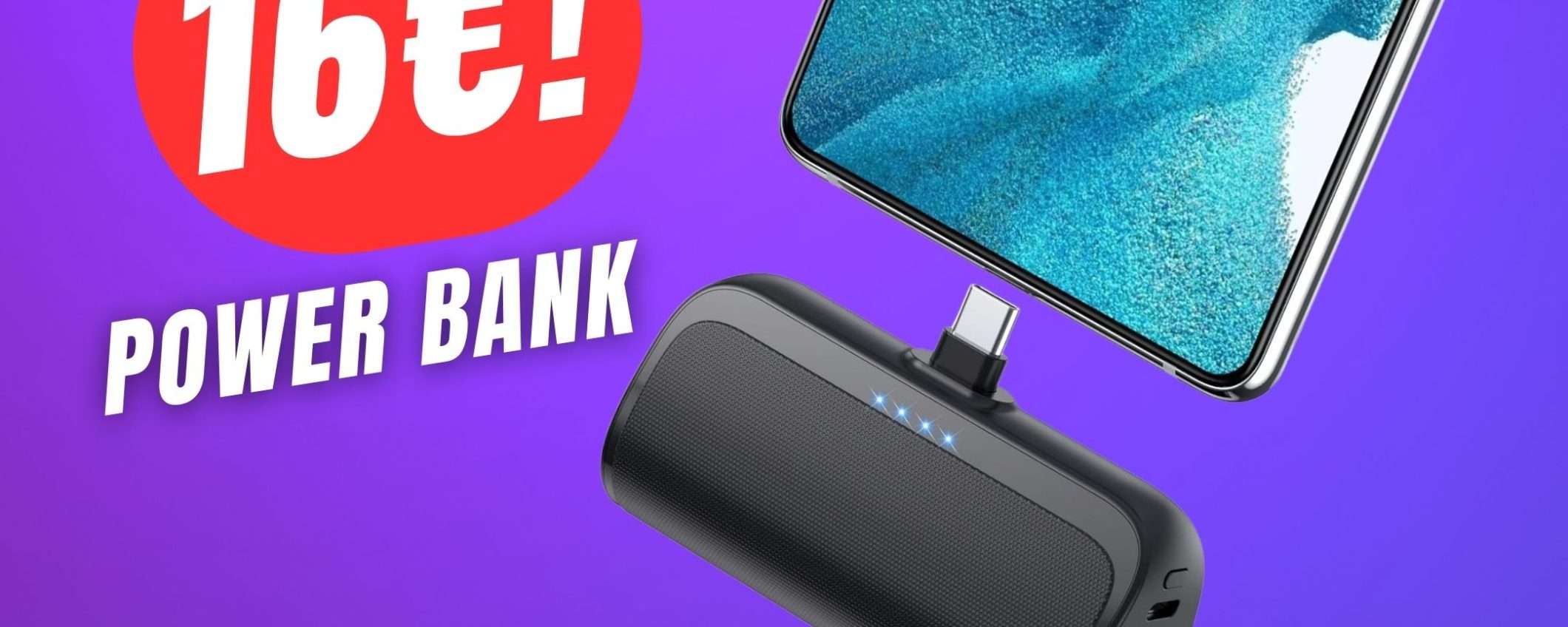 MINIMO STORICO per il Power Bank portatile adatto a Qualsiasi Smartphone!