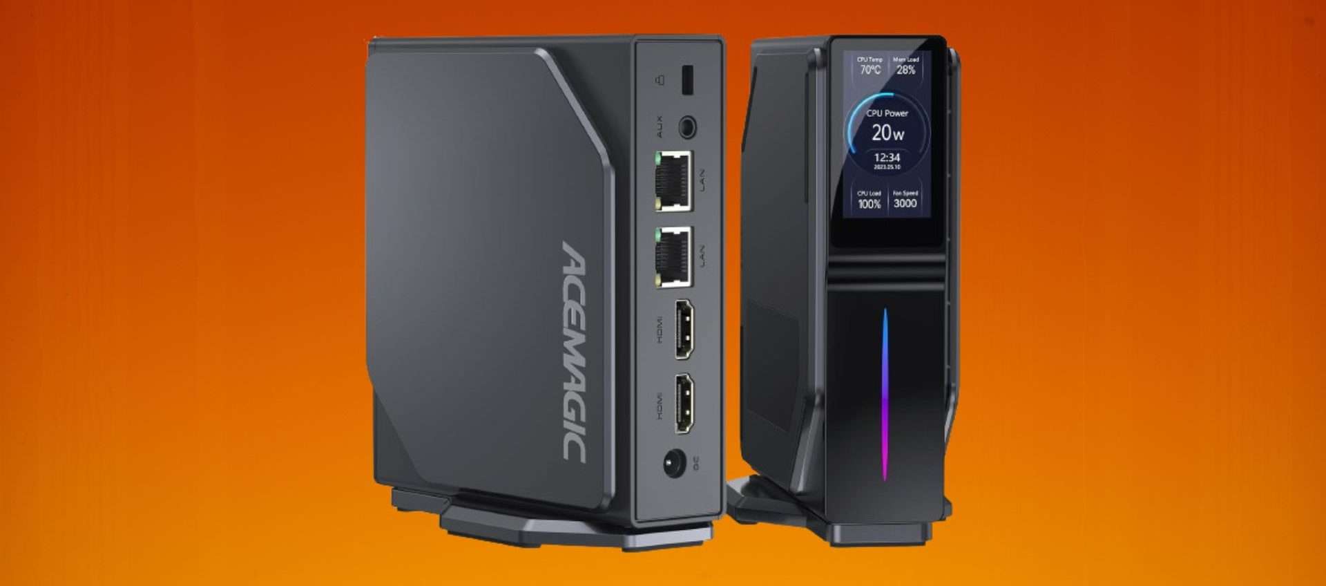 Acemagic S1, Mini PC con schermo LED in offerta: tuo a meno di 260€