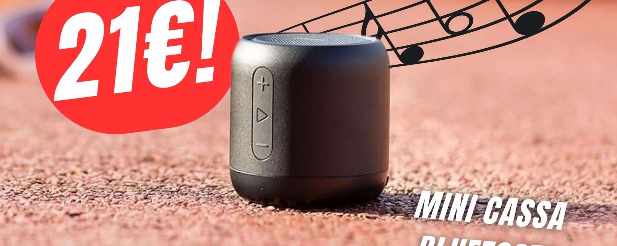 Con la Cassa Bluetooth Anker avrai la tua musica nel palmo di una mano!