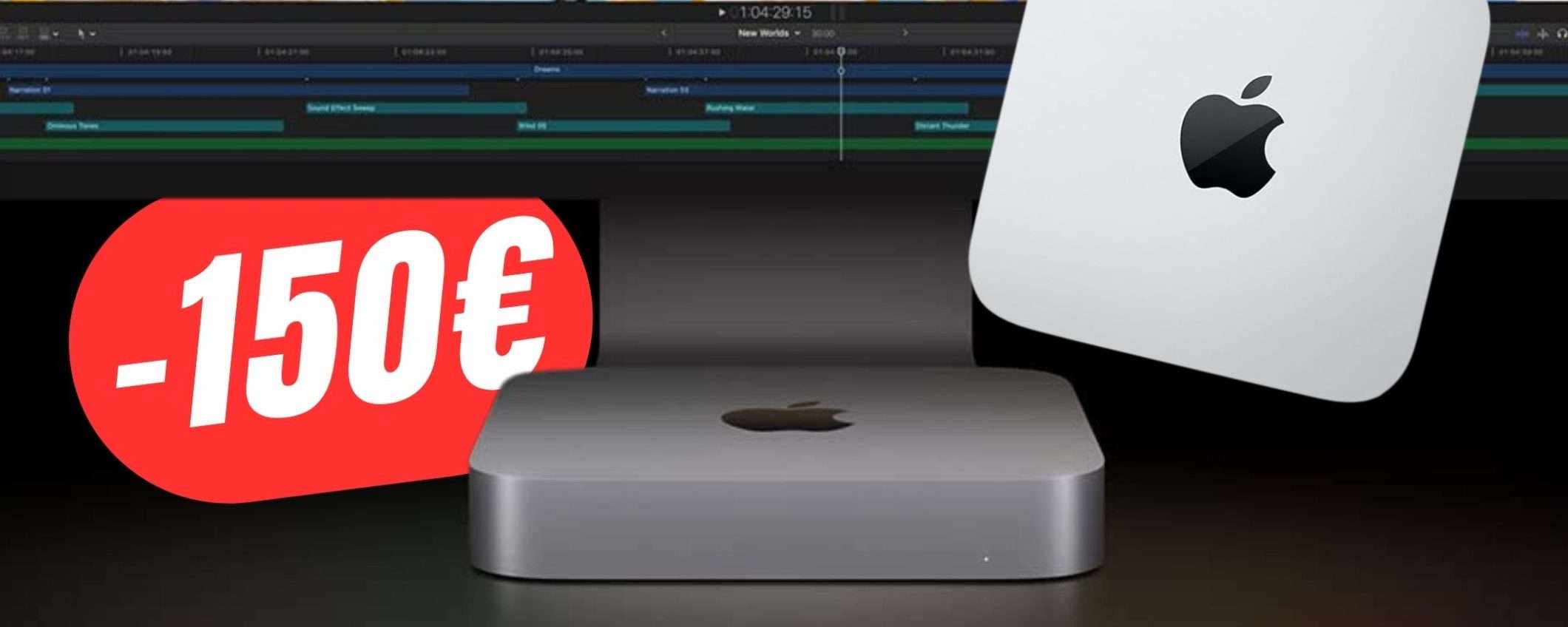 Apple Mac Mini con chipset M2 è SCONTATO di 150€ su Amazon!