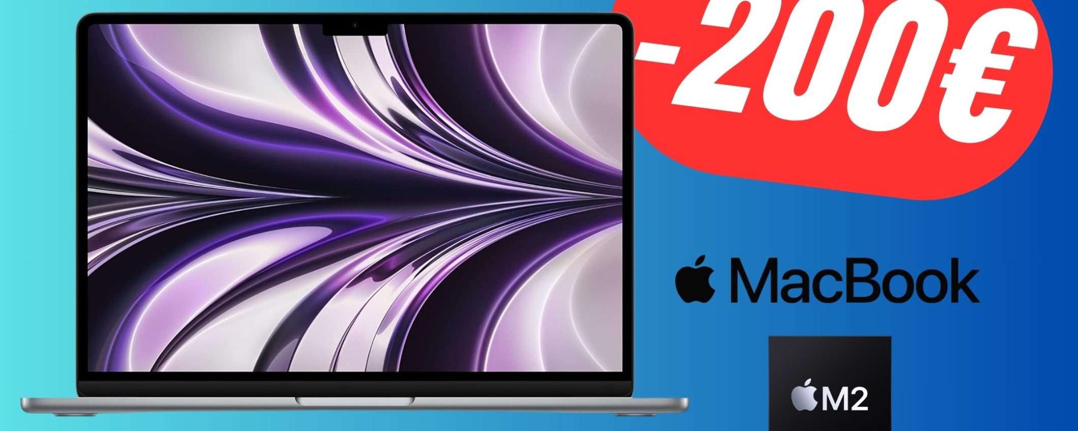 Apple MacBook Air con chip M2 è in SCONTO su Amazon!