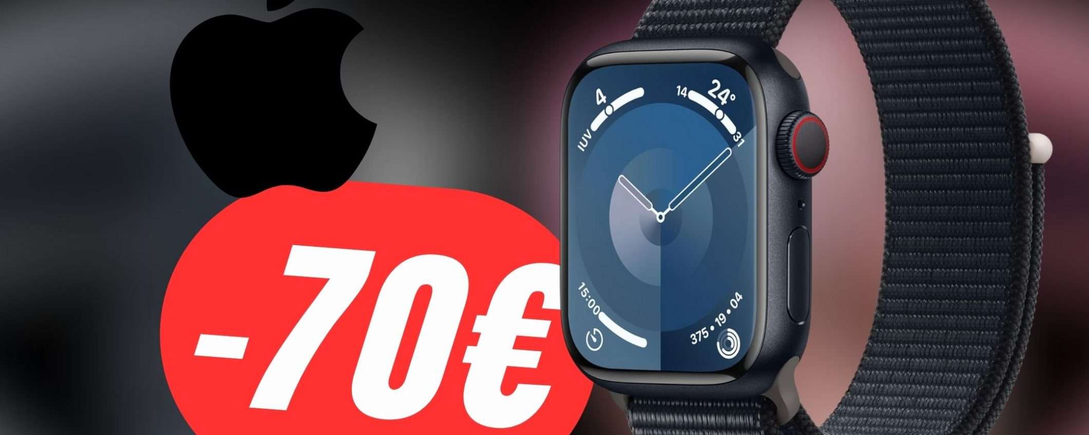 Risparmia 70€ sull'ottimo Apple Watch Series 9!