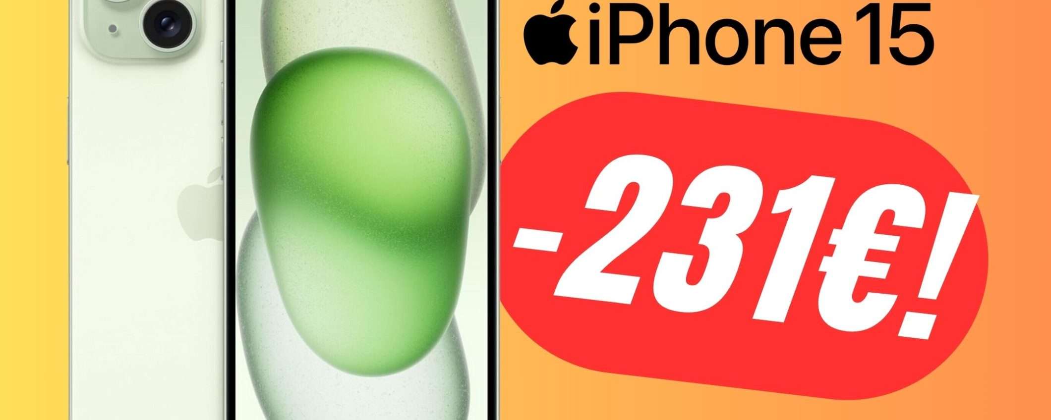 PREZZO BOMBA per Apple iPhone 15 in colorazione Verde (798€!)