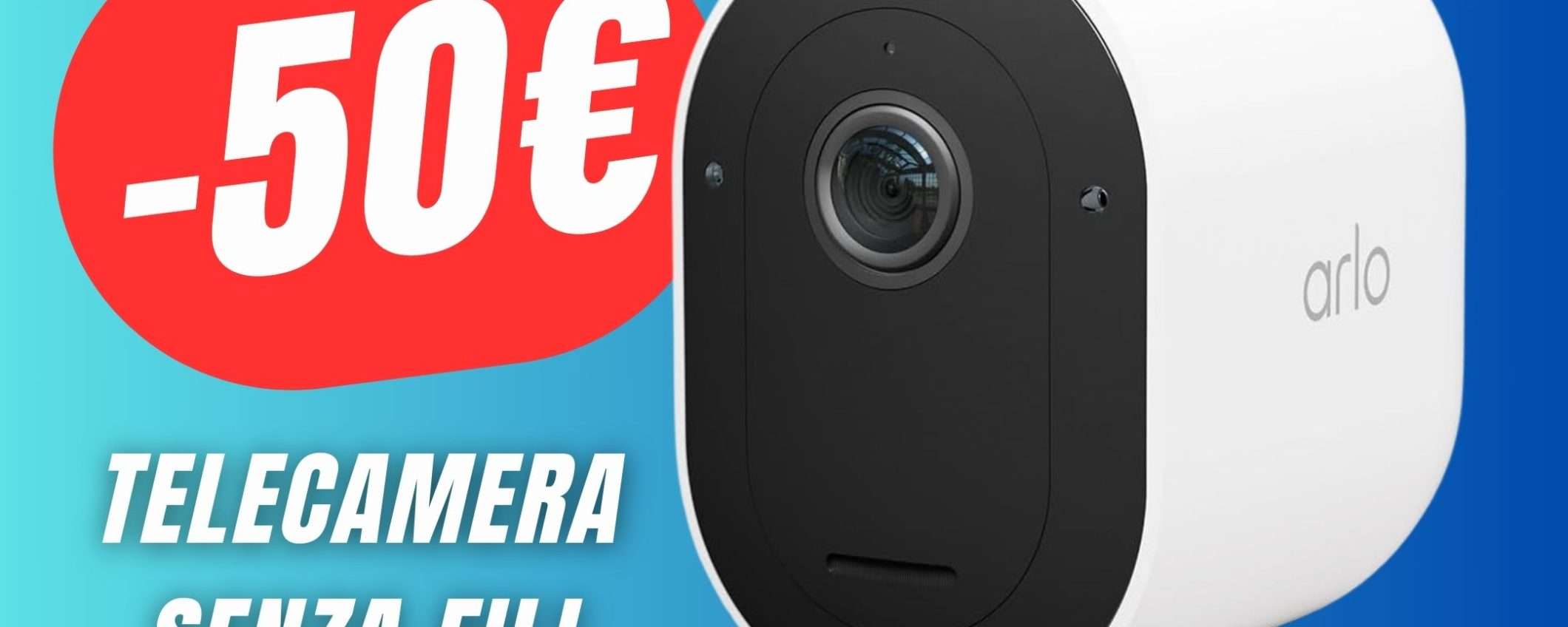 Una delle migliori Telecamere di Sorveglianza senza fili è scontata di 50€!