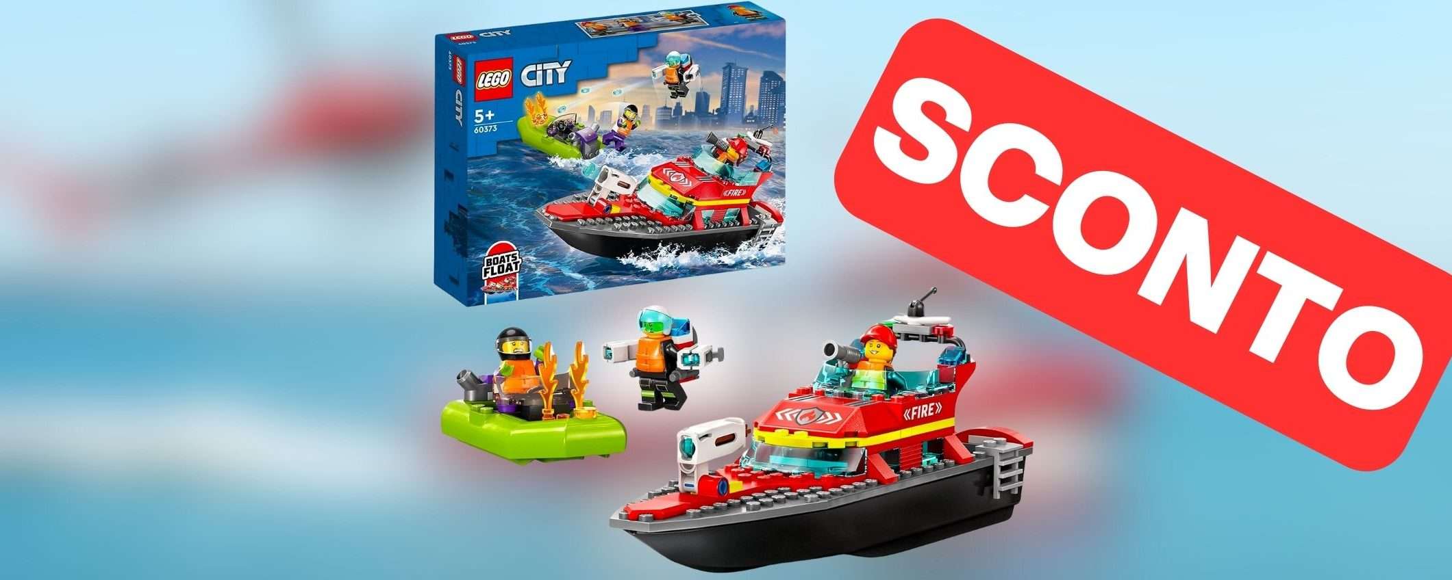 LEGO Barca di salvataggio dei pompieri: su Amazon a prezzo STRACCIATO