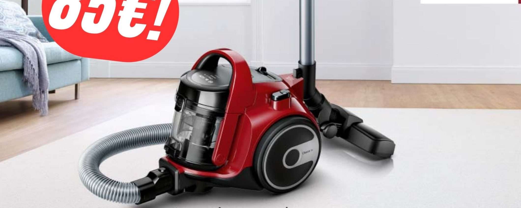 SCONTO SHOCK per l'Aspirapolvere Bosch: risparmierai ben 103€!