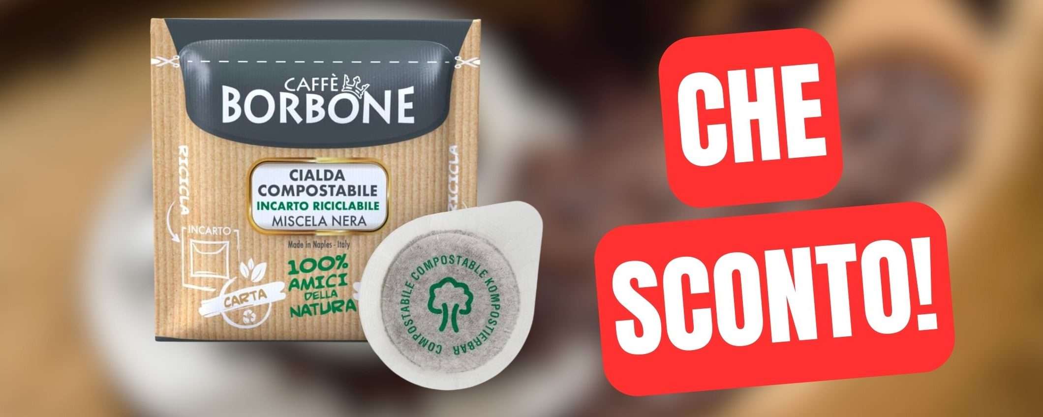 Caffè Borbone: 200 cialde a PREZZO SHOCK su eBay