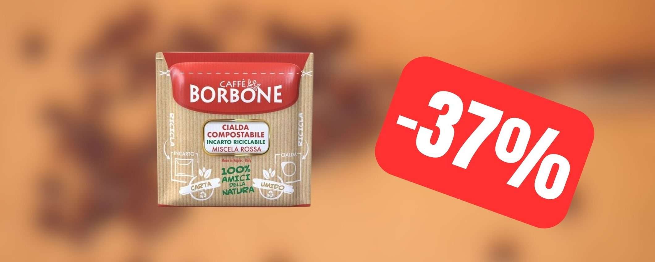 Caffè Borbone in offerta: 150 cialde con il 37% di sconto