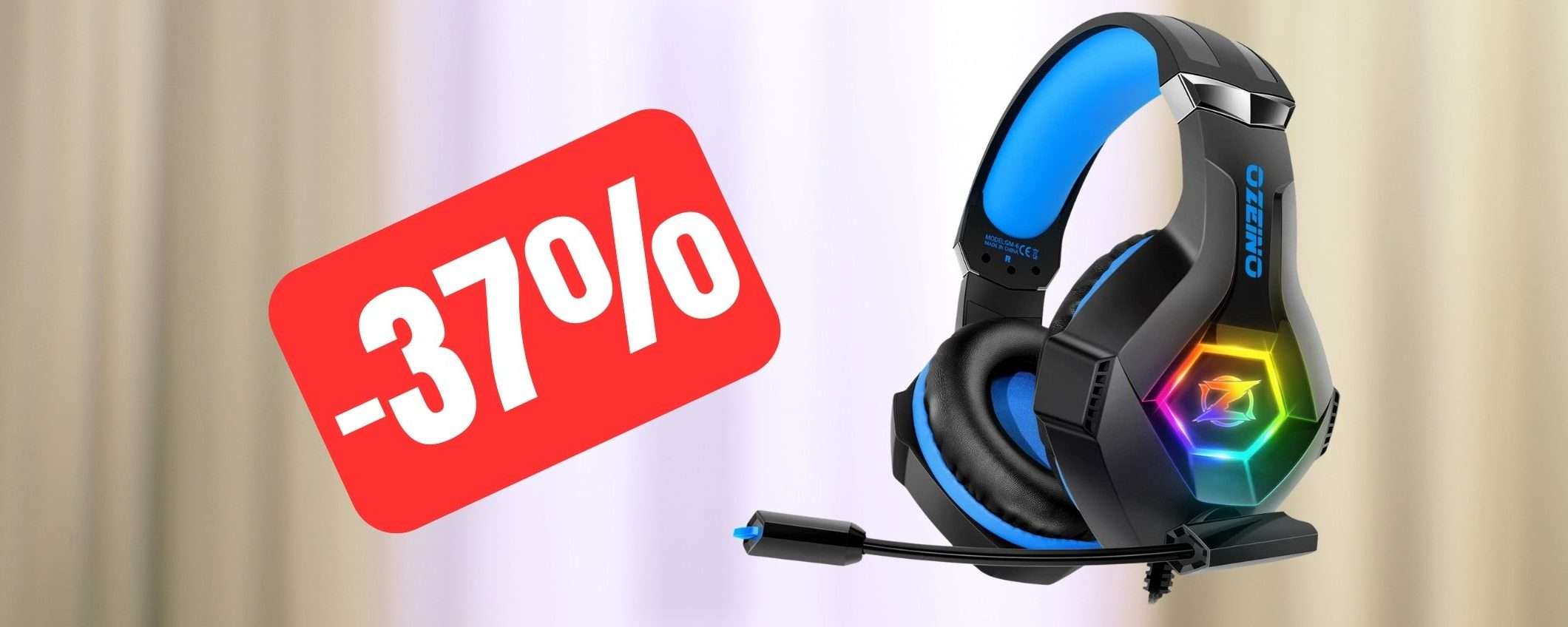 Cuffie da gaming economiche e multipiattaforma: SUPER PREZZO Amazon (-37%)