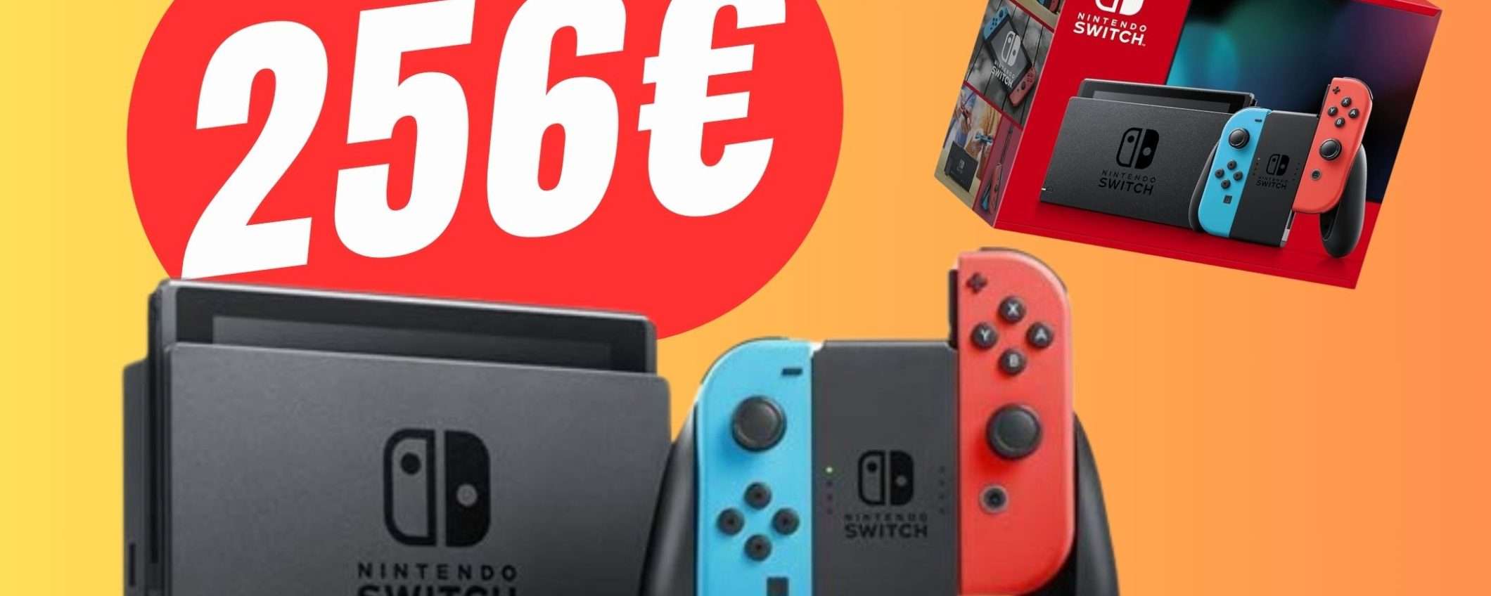 PREZZO FOLLE per Nintendo Switch su Amazon: solo 256€!