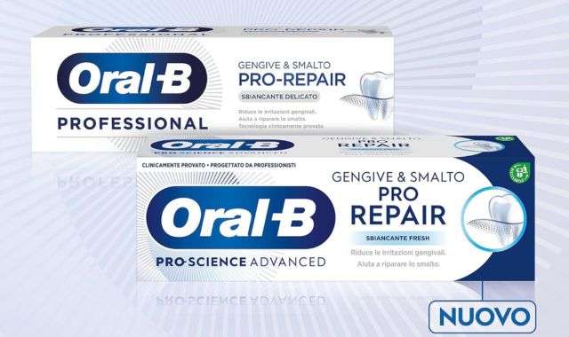 Dentifricio gengive e smalto Oral-B: confezione da 4 a PREZZO