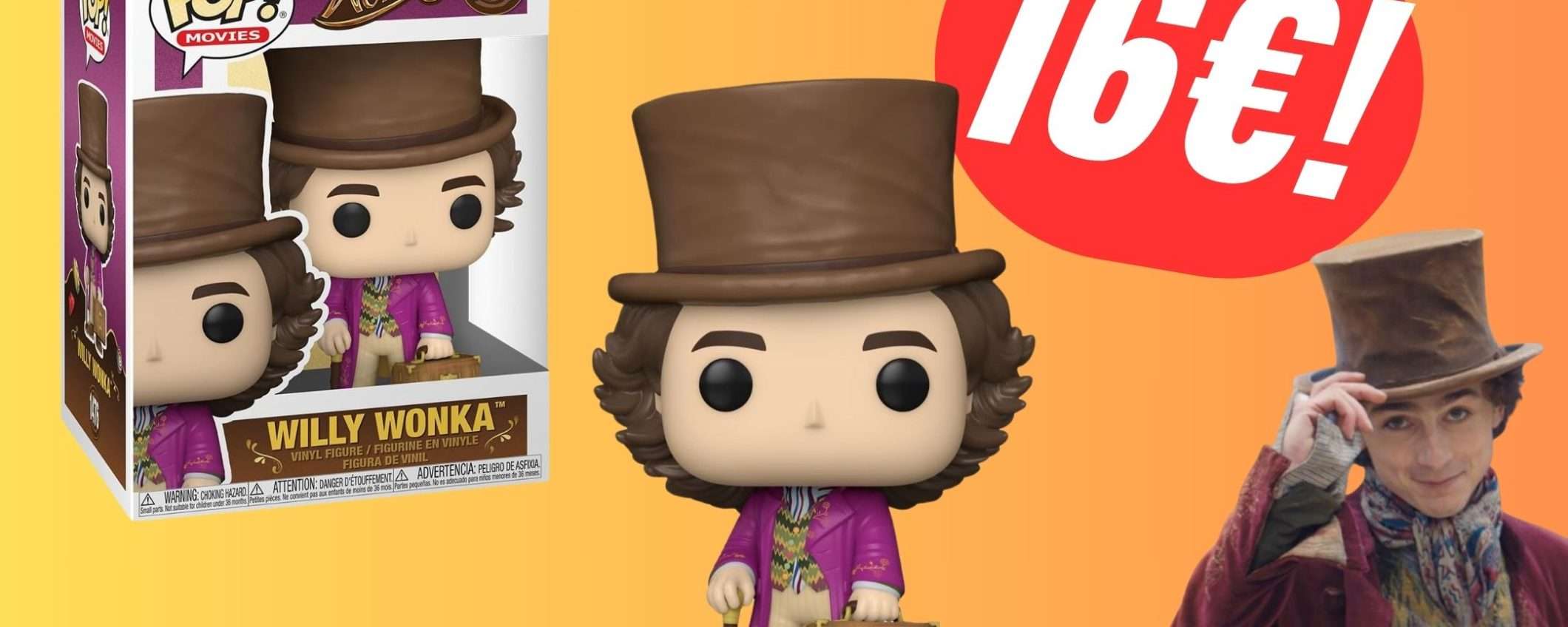 Il nuovissimo Funko POP! di Willy Wonka è già in SCONTO su Amazon!