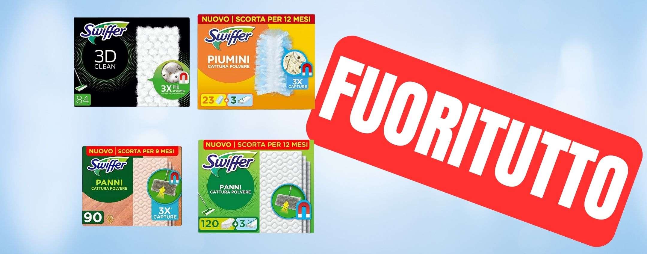 Swiffer Dry 3D Clean Panni Cattura Polvere per Scopa Swiffer