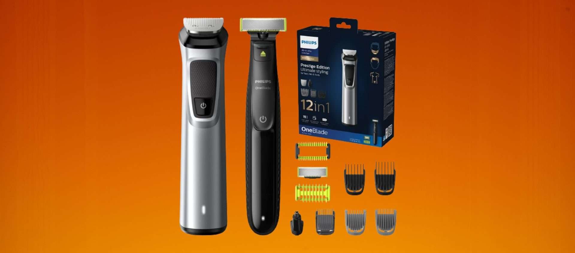 Kit regolabarba 9000 e rasoio OneBlade Philips in offerta: sconto del 47%