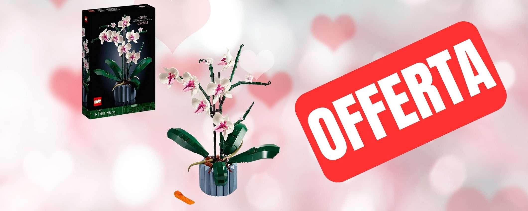 LEGO Orchidea in OFFERTA: il regalo di San Valentino perfetto