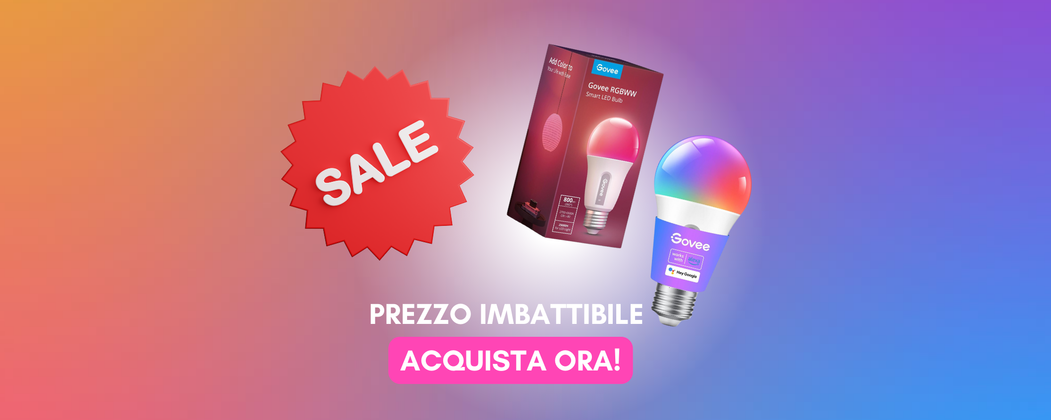 Lampadina Govee: illuminazione smart per casa tua, PREZZO FOLLE!