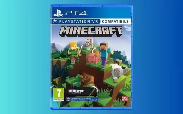 Minecraft per PS4: sconto FOLLE del 23% e spedizione GRATUITA