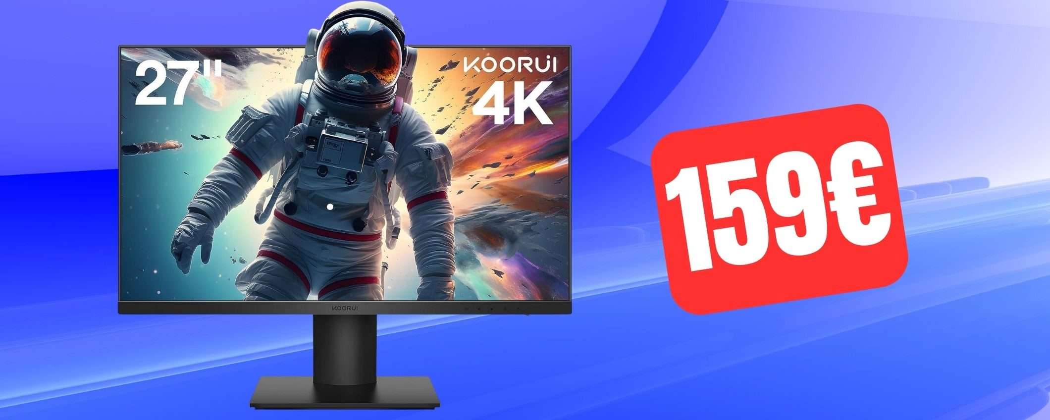 Monitor 27 pollici 4K UHD in SUPER OFFERTA A TEMPO su Amazon