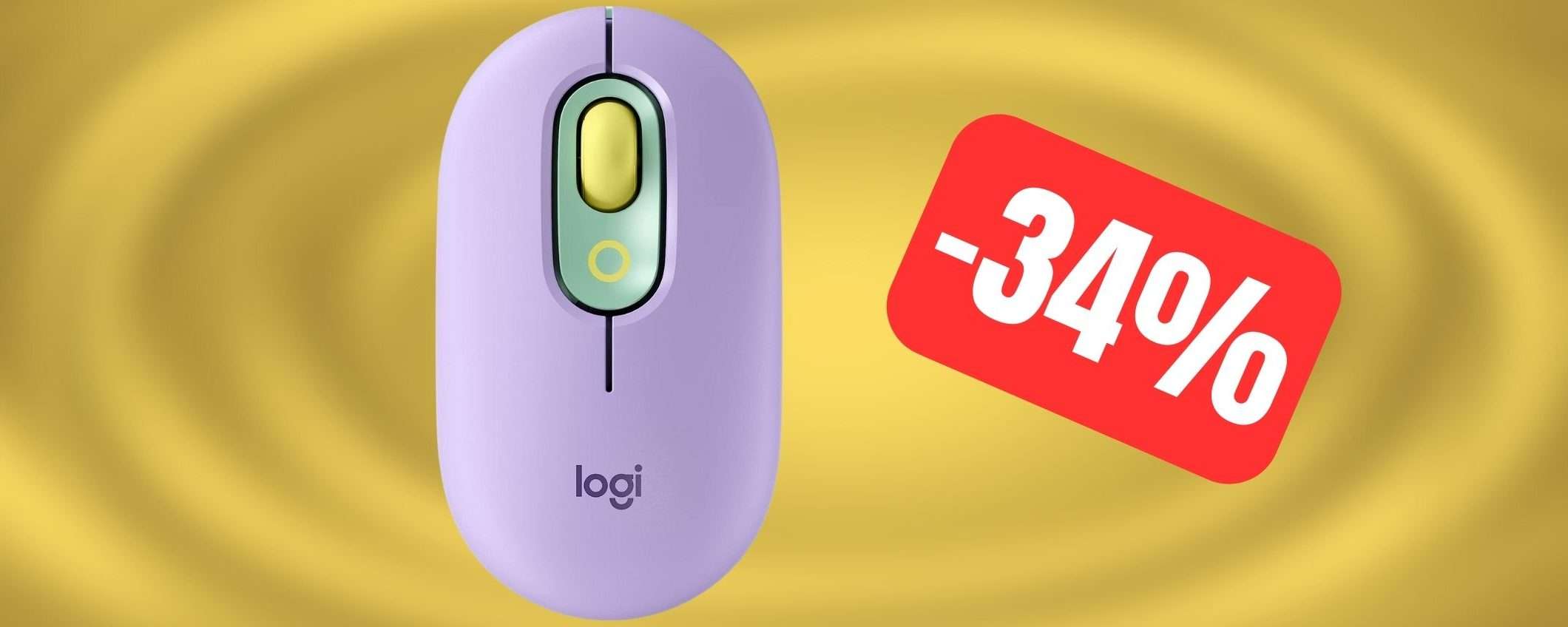 Mouse Logitech POP Wireless in MEGA SCONTO su Amazon